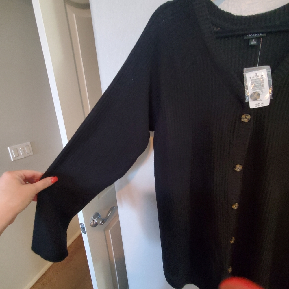 Torrid Waffle Top - Picture 3 of 3